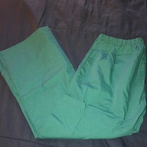 Green scrub pants